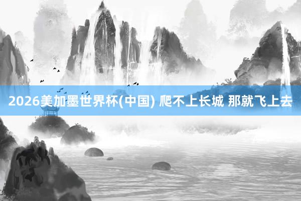 2026美加墨世界杯(中國) 爬不上長城 那就飛上去